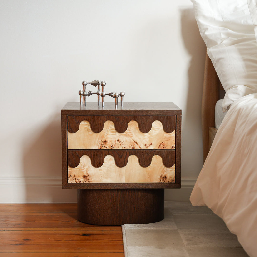 MERROW BURL Nightstand