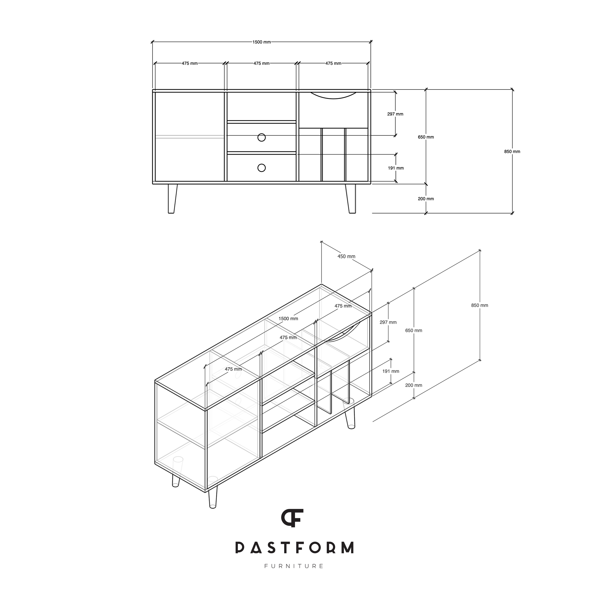 Sideboard KRON VINYL